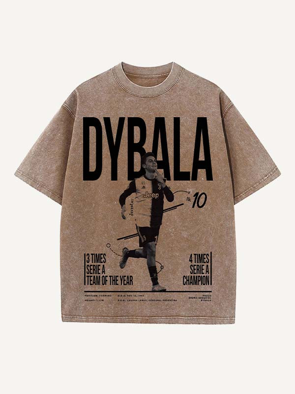 Paulo Dybala Print Round Neck T-shirt