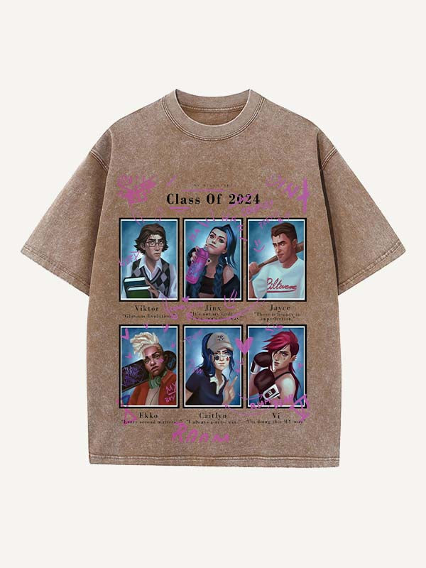 Arcane Print Round Neck T-shirt