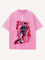 Pedri Print Round Neck T-shirt