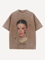 Euphoria Print Round Neck T-shirt