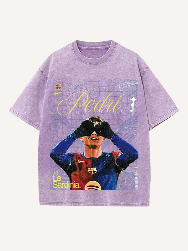 Pedri Print Round Neck T-shirt