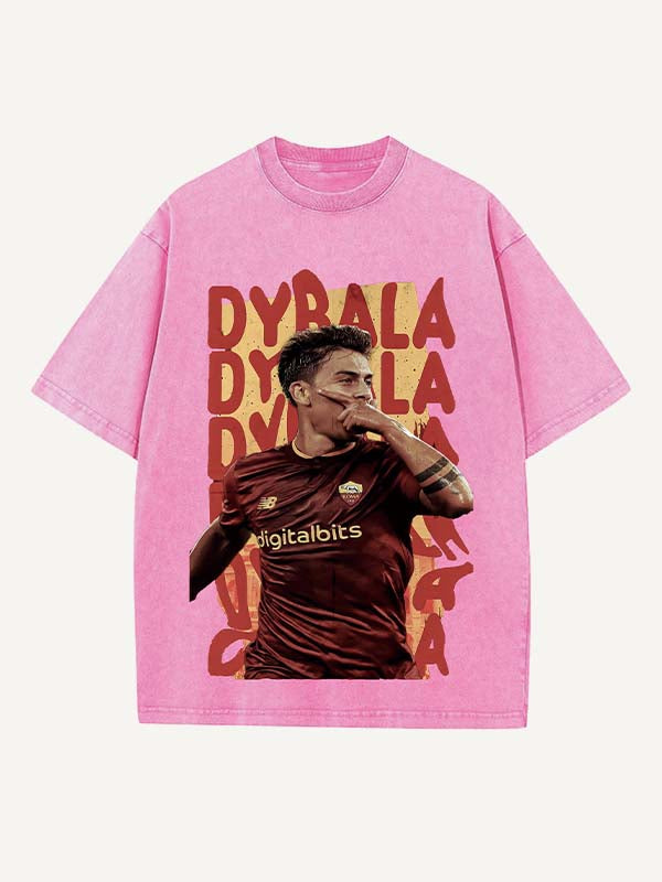 Paulo Dybala Print Round Neck T-shirt
