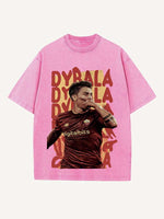 Paulo Dybala Print Round Neck T-shirt