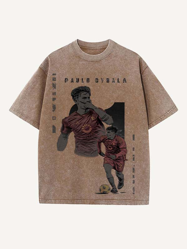 Paulo Dybala Print Round Neck T-shirt