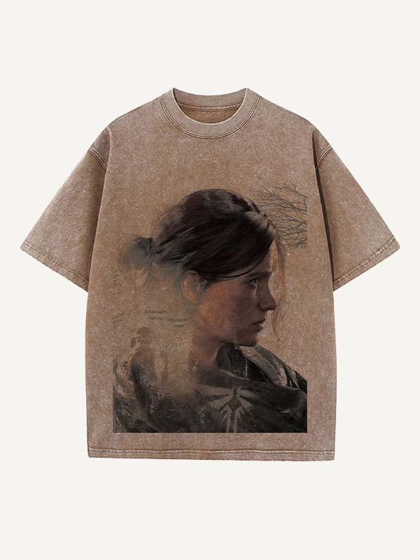 The Last of Us Print Round Neck T-shirt