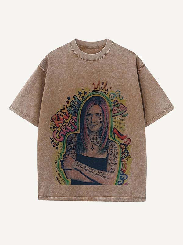 Friends Print Round Neck T-shirt
