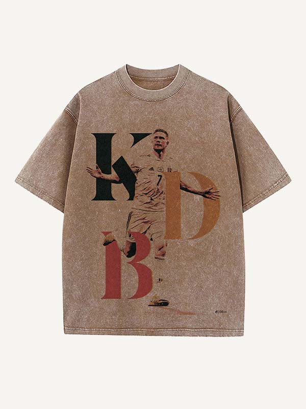 Kevin De Bruyne Print Round Neck T-shirt