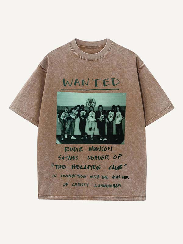 Stranger Things Print Round Neck T-shirt