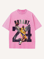 Kobe Bryant Print Round Neck T-shirt