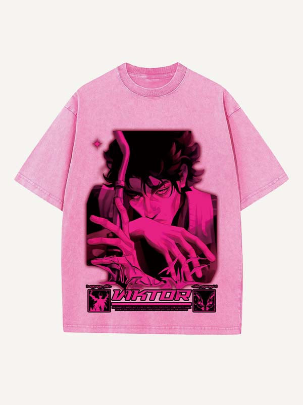 Arcane Print Round Neck T-shirt