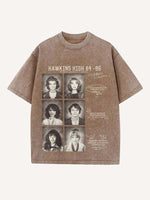 Stranger Things Print Round Neck T-shirt