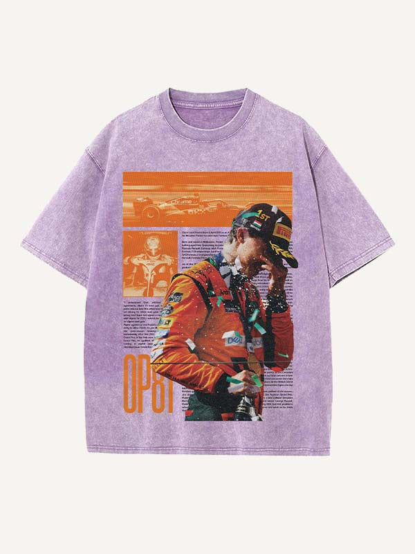 Oscar Piastri Print Round Neck T-shirt