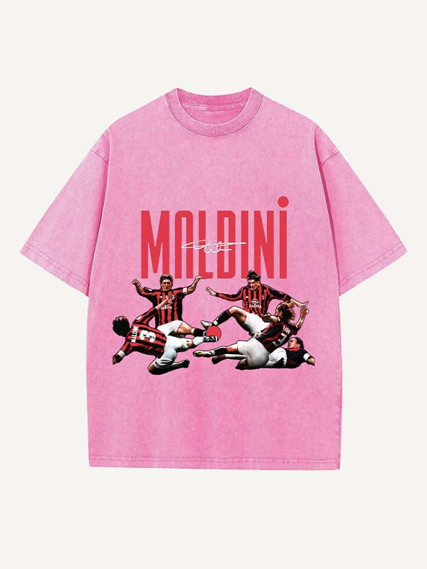 Paolo Maldini Print Round Neck T-shirt