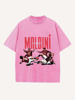 Paolo Maldini Print Round Neck T-shirt