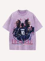 Ousmane Dembélé Print Round Neck T-shirt