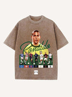 Ronaldo Print Round Neck T-shirt