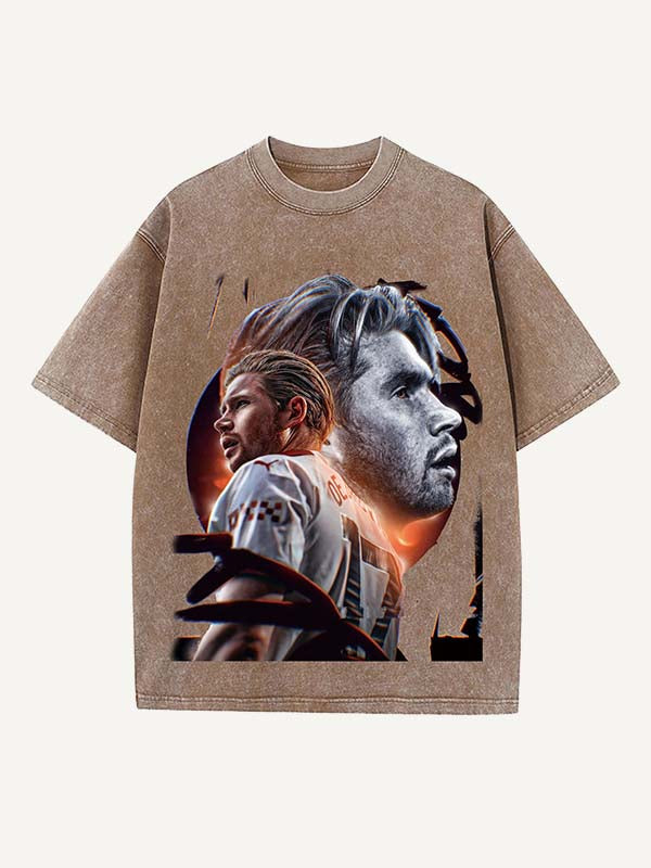 Kevin De Bruyne Print Round Neck T-shirt