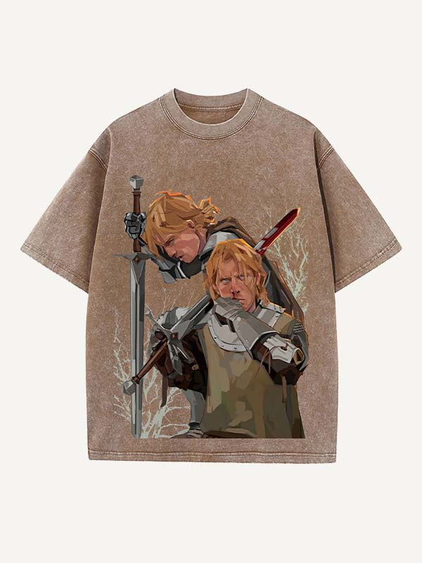 A Knight of the Seven Kingdoms Print Round Neck T-shirt