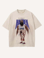 James Harden Print Round Neck T-shirt