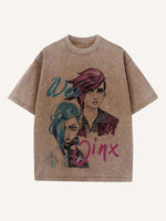 Arcane Print Round Neck T-shirt