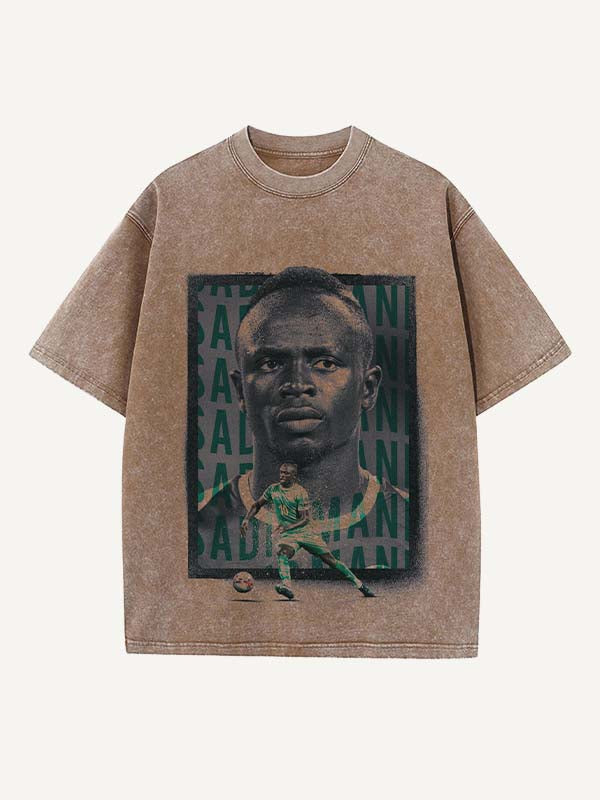 Sadio Mané Print Round Neck T-shirt