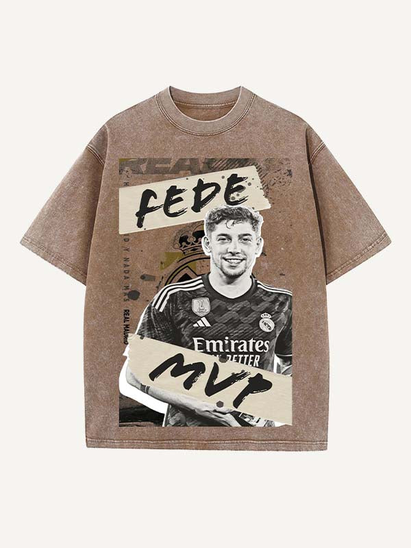 Federico Valverde Print Round Neck T-shirt