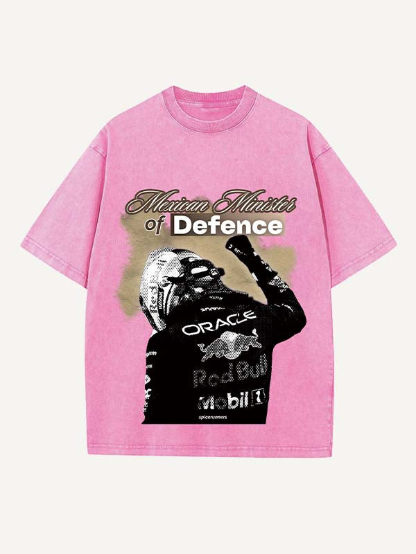 Sergio Perez Print Round Neck T-shirt
