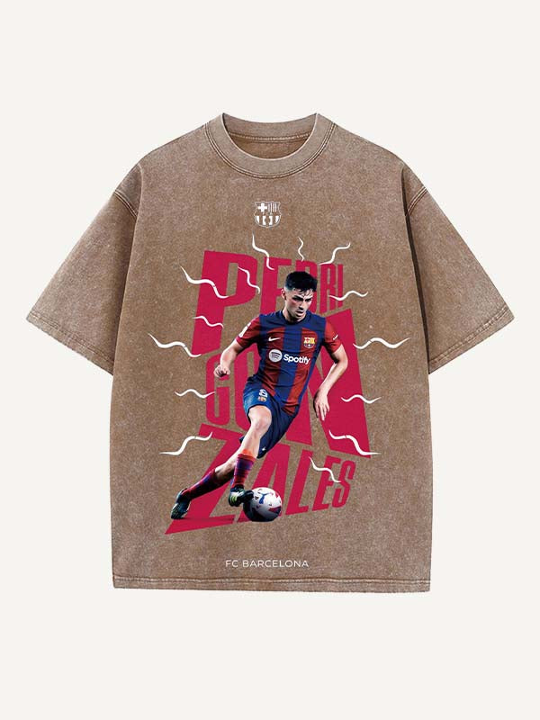 Pedri Print Round Neck T-shirt