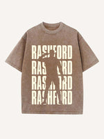 Marcus Rashford Print Round Neck T-shirt