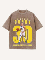 Stephen Curry Print Round Neck T-shirt