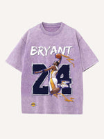 Kobe Bryant Print Round Neck T-shirt