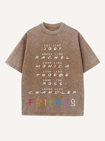 Friends Print Round Neck T-shirt