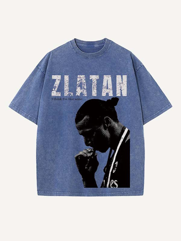 Zlatan Ibrahimović Print Round Neck T-shirt