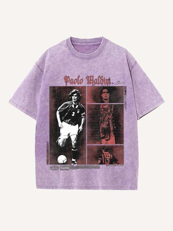 Paolo Maldini Print Round Neck T-shirt