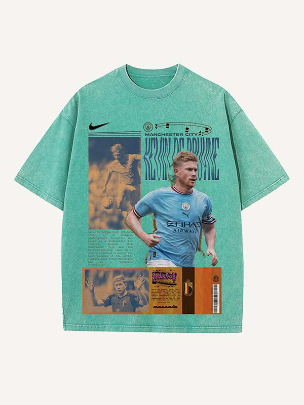 Kevin De Bruyne Print Round Neck T-shirt