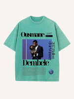 Ousmane Dembélé Print Round Neck T-shirt