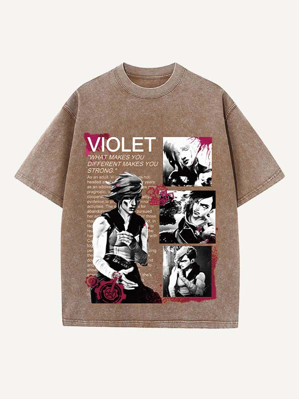 Arcane Print Round Neck T-shirt