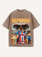 Raphinha Print Round Neck T-shirt