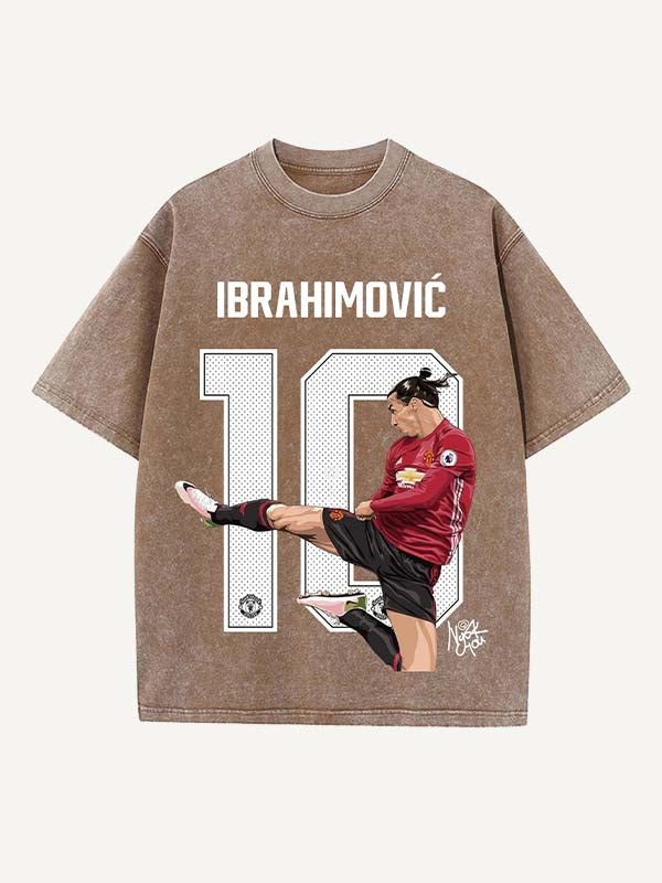 Zlatan Ibrahimović Print Round Neck T-shirt