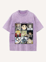 Fullmetal Alchemist Print Round Neck T-shirt
