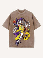 LeBron James Print Round Neck T-shirt