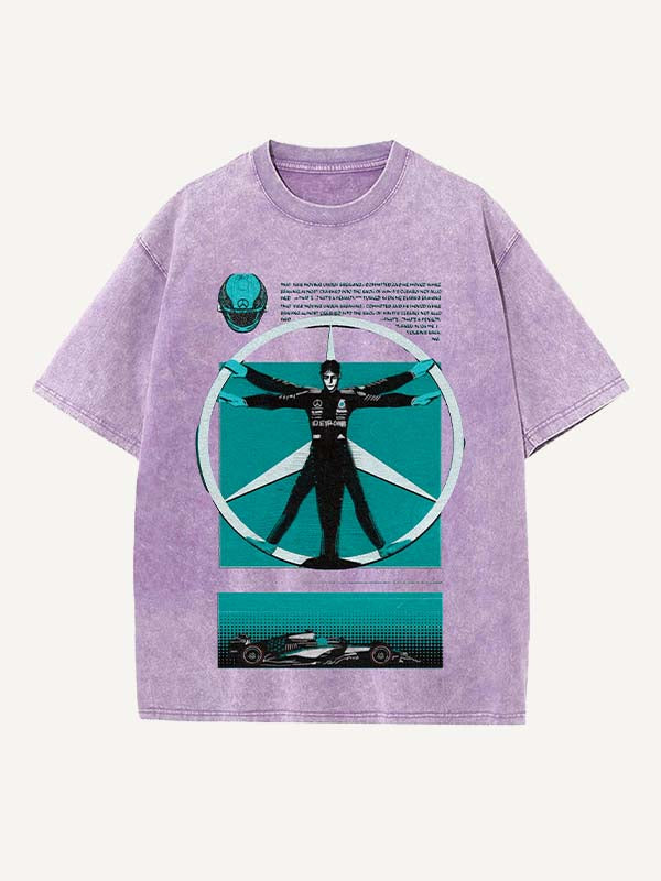 George Russell Print Round Neck T-shirt