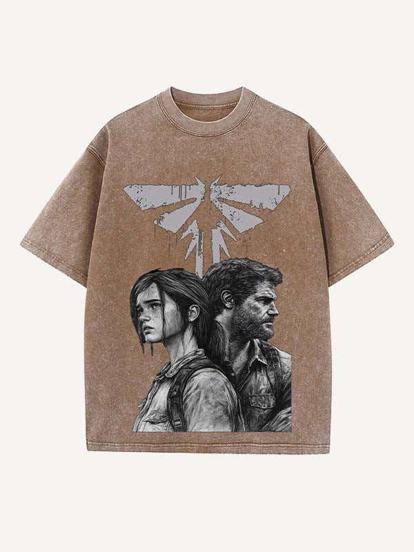 The Last of Us Print Round Neck T-shirt
