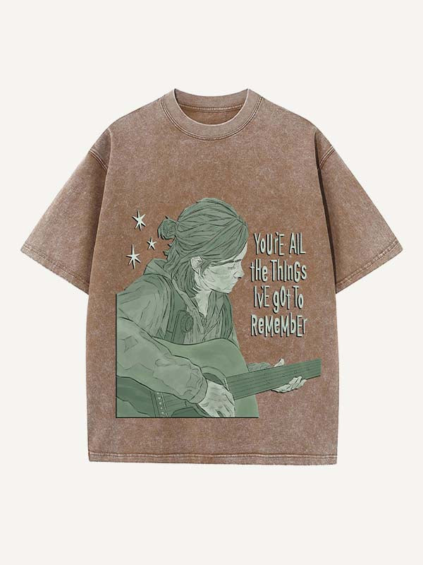 The Last of Us Print Round Neck T-shirt