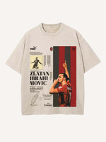 Zlatan Ibrahimović Print Round Neck T-shirt