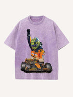 Lando Norris Print Round Neck T-shirt