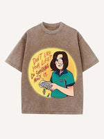 The End of the Fxxxing World Print Round Neck T-shirt