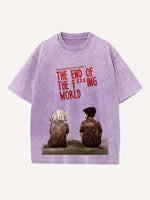 The End of the Fxxxing World Print Round Neck T-shirt