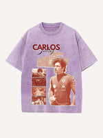 Carlos Sainz Print Round Neck T-shirt