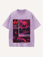 Lewis Hamilton Print Round Neck T-shirt